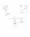 Camshaft Crankshaft Lubrication Piston Rings Connecting Rod Diagram and Parts List for 403677-0343-E1  Briggs and Stratton Engine